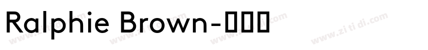 Ralphie Brown字体转换